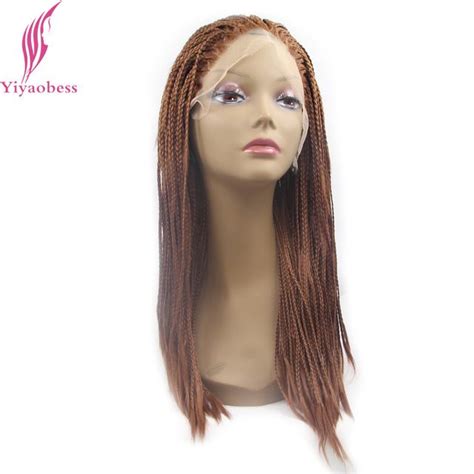 Yiyaobess Micro Braided Lace Front Wigs For Black Women Heat Resistant