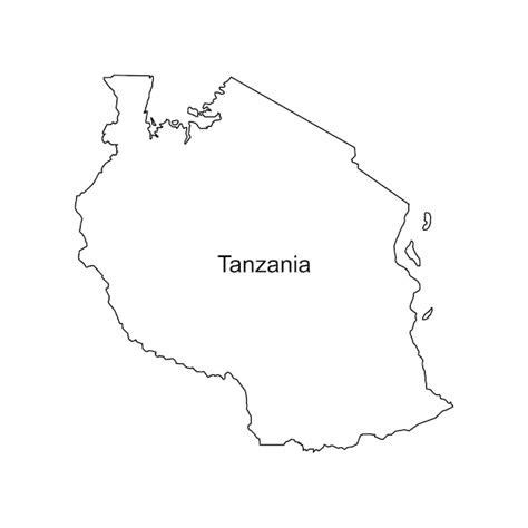 Premium Vector Tanzania Map Icon