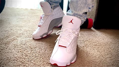 Air Jordan 13 Wolf Greywhite Red” Review Onfeet Summer 2023 🔥 Youtube