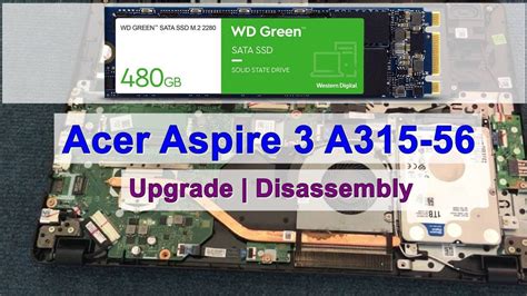 Acer Aspire A Bg M Ssd Upgrade Disassembly Youtube