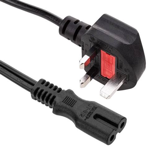 Electrical Wire British Standard Bs 1363 1 Iec 60320 C7 18m Black