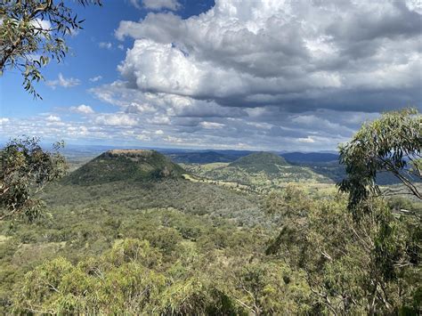 Cloudy Sky View At The Top Of Mountain At Toowoomba Picnic Point