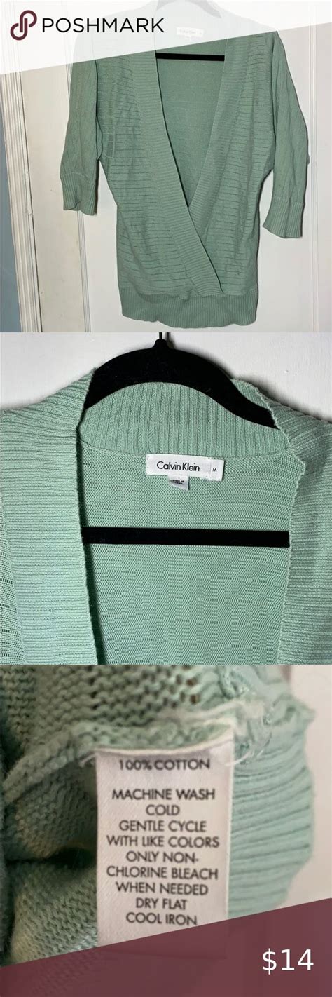 Calvin Klein Mint Green Top Mint Green Tops Green Tops Light Mint Green