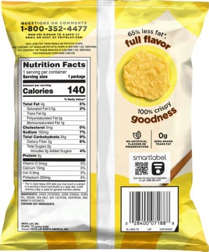 Lays® Baked Original Potato Chips 112 Oz Frys Food Stores