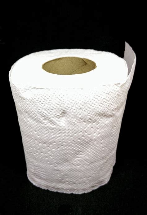 Toilet Paper Black Background Stock Image - Image of health, cleaner: 174185751