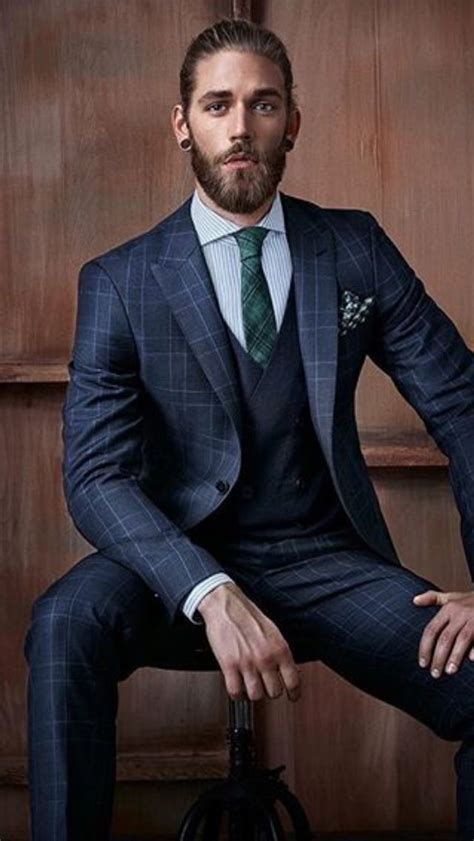 Plaids And Stripes And Plaids Blue Striped Suit Blue Plaid Suit Black