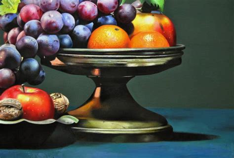 Still Life With Fruits Realistic Canvas Painting Painting By Valeri