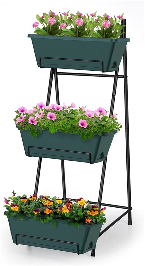 3 Tier Raised Garden Bed Vertical Elevated Garden Planter