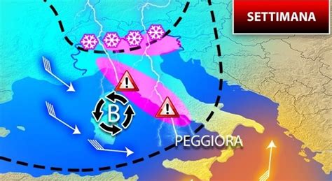 Meteo l inverno è tornato Ciclone Mediterraneo con pioggia freddo e