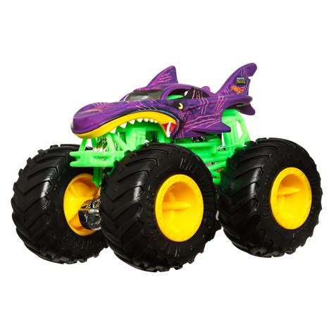 HOT WHEELS MONSTER TRUCK CAMION SHARK WREAK CU CULORI SCHIMBATOARE SCARA SuperHeroes