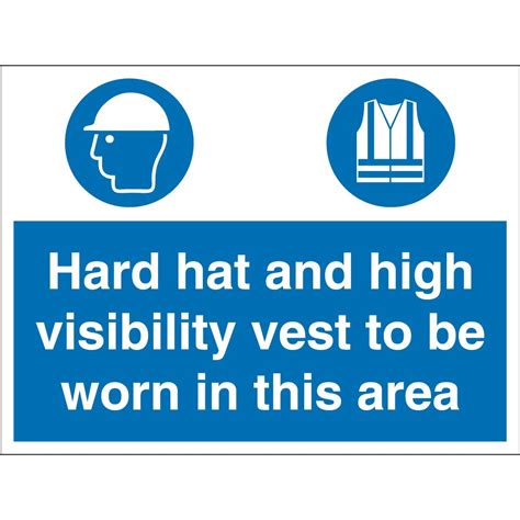 Hard Hat And High Visibility Vest Signs From Key Signs Uk