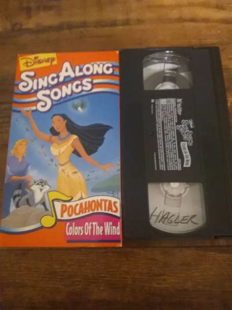 Disney Singt Mit Songs Pocahontas Farben Des Windes Vhs Video Band