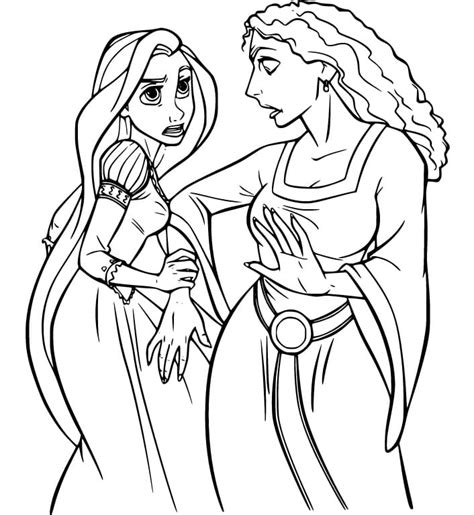 Mother Gothel Coloring Pages