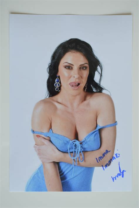 Inna Innaki Sexy Adult Porn Avn Model Signed 20x30 Foto Autogramm