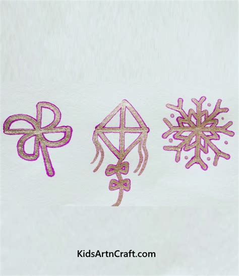 Glitter Drawing Ideas For Kids - Kids Art & Craft