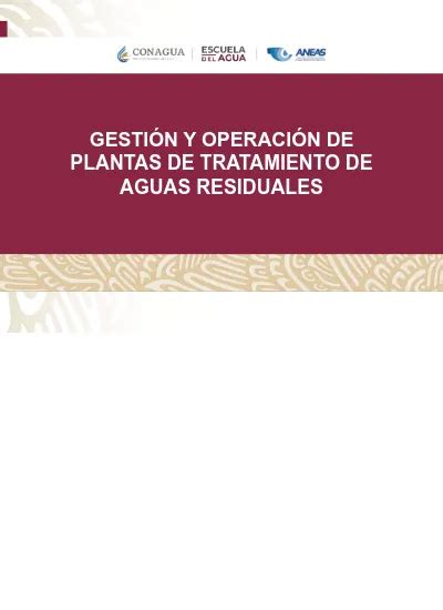 Gesti N Y Operaci N De Plantas De Tratamiento De Aguas Residuales