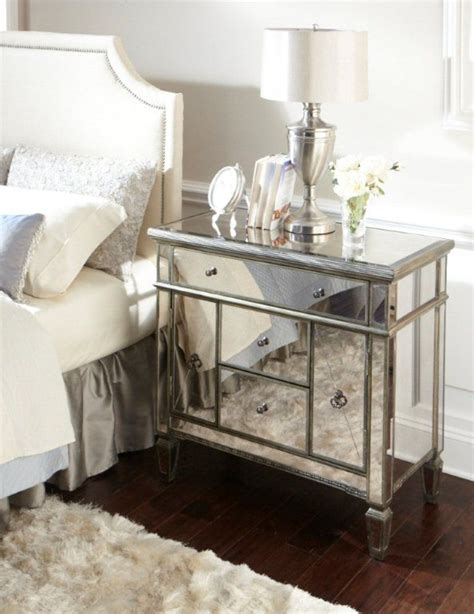 10 Classy Mirrored Bedside Table Designs Rilane Bedside Table