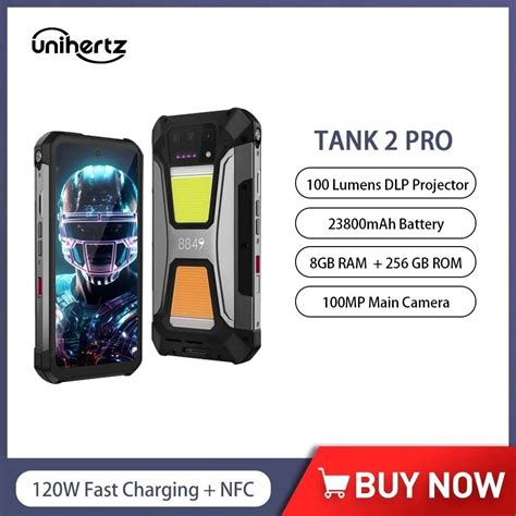 Unihertz Tank Pro Inch Rugged Phone With Projector Mah