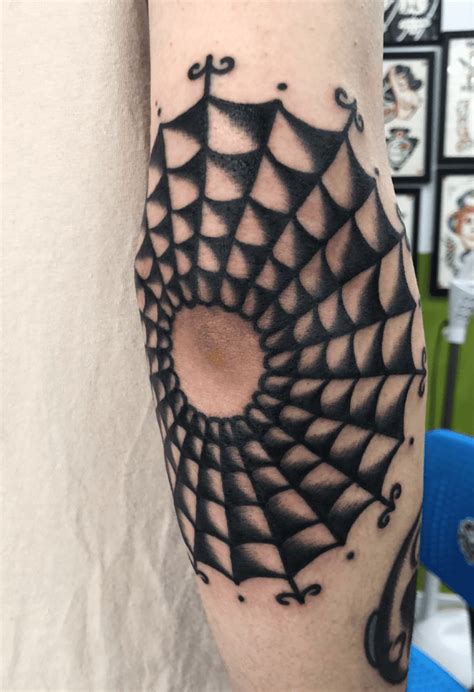 Elbow Web Tattoos