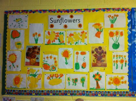 Sunflower Art Display Classroom Display Class Display Plants Flower Growth Grow Planting