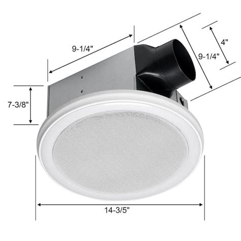 Ceiling Exhaust Fan Size Shelly Lighting