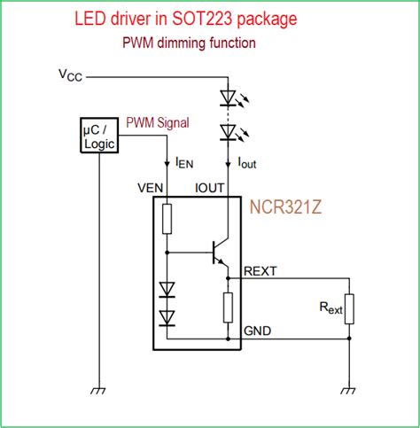 Led Driver In Sot Package With Pwm Dimming Function Theorycircuit