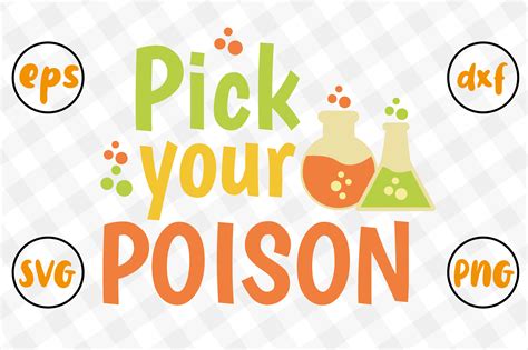 Pick Your Poison Printable Svg Design Graphic By Craft Bee · Creative