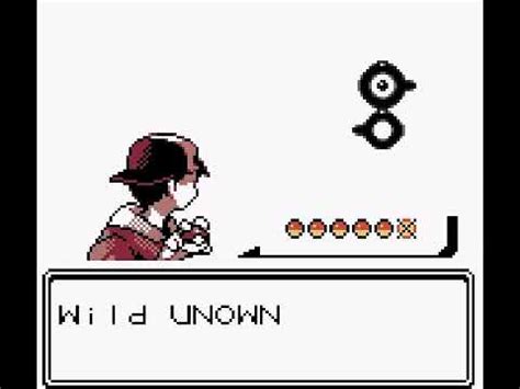 Pokémon Crystal Unown YouTube