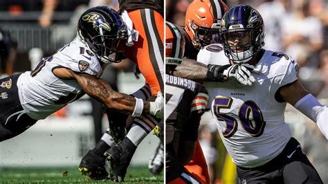 Ravens Snap Counts Grades Week Vs Browns