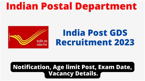 India Post GDS Recruitment 2023 40889 Post Notification Released