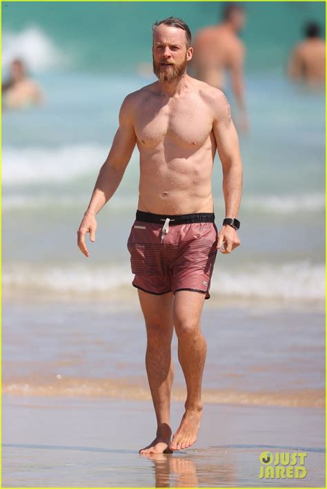 Photo Hamish Blake Shirtless Beach Day Photo Just Jared