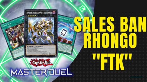 The Master Duel Sales Ban Rhongomyniad Ftk Gimmick Deck Showcase