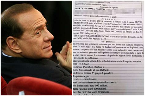 Testamento Berlusconi Non Da Escludere Un Contenzioso