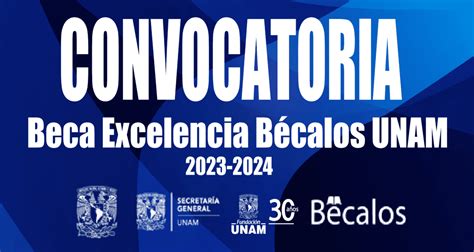 Beca de Excelencia Bécalos UNAM Licenciatura 2023 2024