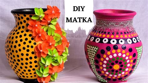 Recycling Old Matka For Decoration Dot Mandala Art How To