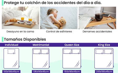 UBBE SLEEP Ubbe Protector de Colchón 100 Impermeable Hipoalergénico