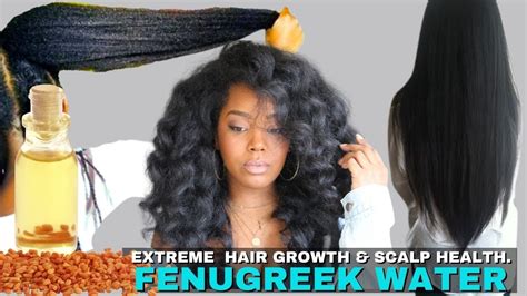 Fenugreek Water For Faster Hair Growth And Stop Hair Loss Scalp Health Natural Hair Youtube