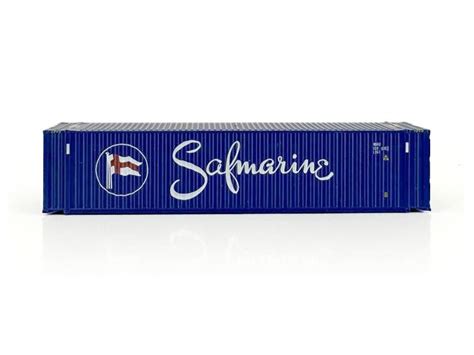 Set Di Container Safmarine Blu Scritta Bianca Scala N