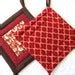 Fox Large Potholders Set Fox Hot Pads Fox Gift Set Fox Lovers Gift Unique Fox Potholders