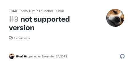 not supported version · Issue #9 · TDMP-Team/TDMP-Launcher-Public · GitHub