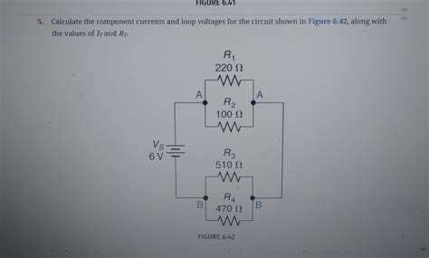 Solved Figure 6 41 Calculate The Component Currents And Loop