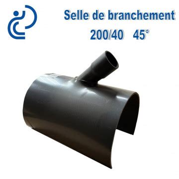 Selle de Branchement 200x40 à 45PVC à coller