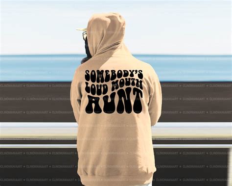 Somebodys Loud Mouth Aunt Svg Sport Aunt Svg Cheer Aunt Etsy