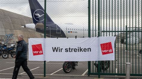 Streik Bei Der Lufthansa Verdi Ruft Bodenpersonal Zu Ausstand Auf