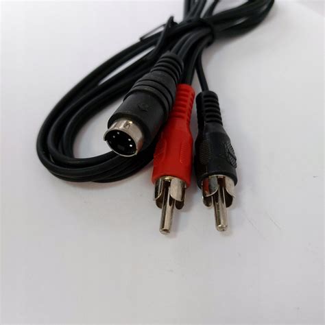 Przewód Kabel SVHS 2x RCA 1 2m czarny 183223 10196211219