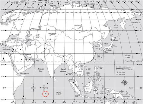 Diego Garcia Indian Ocean Map