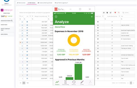 Enterpryze Expense Ihre Reisekosten App