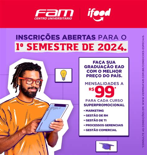 Landing Page iFood FAM Centro Universitário Ensino Presencial e EAD