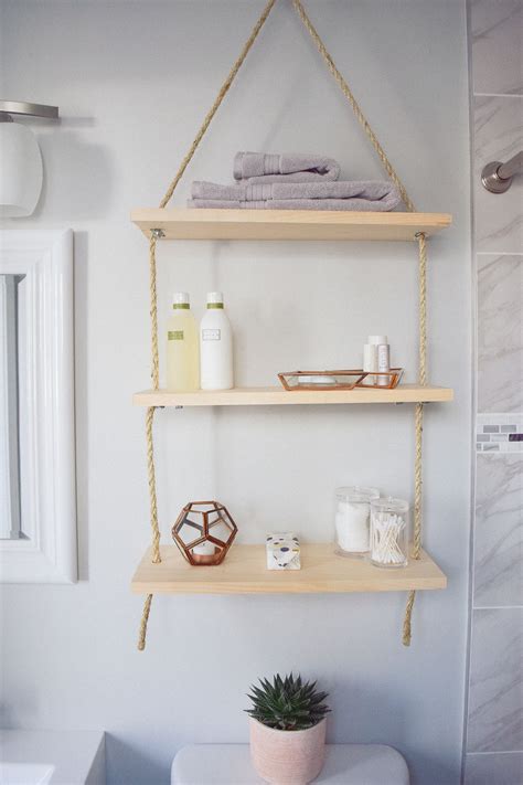 Diy Hanging Shelves One Brass Fox