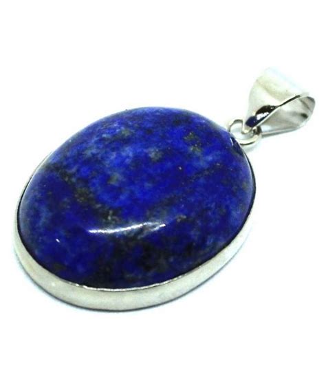 Silver Lapis Lazuli Stone Pendant 12 5 Carat By Ratan Bazaar Buy